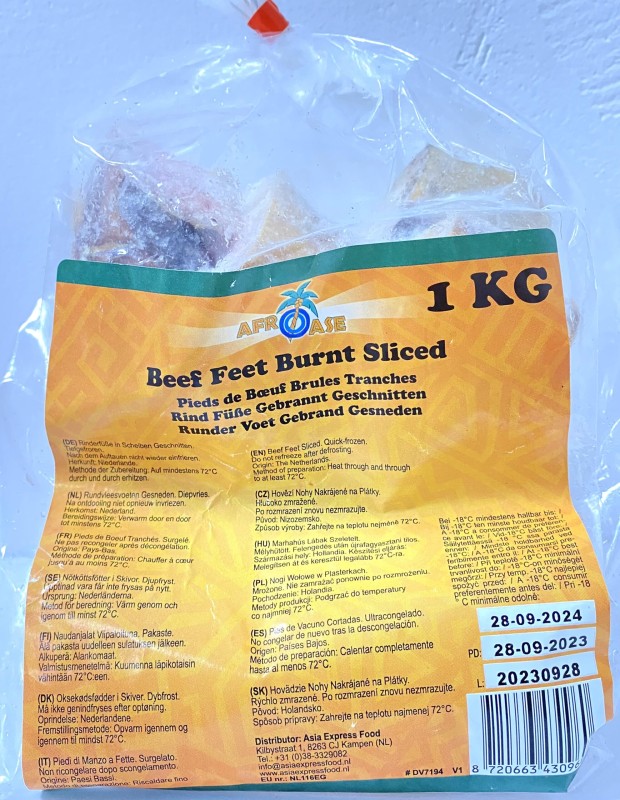 Afro Ase Beef Feet 1kg